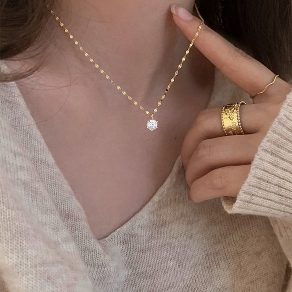 #NEW 925 Sterling Silver 2CT Solitaire Diamond Necklace - Picture 9 of 15